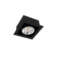 Iebūvējamā griestu lampa AR111 GU10 melna