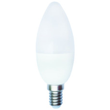 LED spuldze E14 8W C37 PLASTIC CANDLE SMD 6500K
