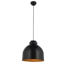 Griestu lampa Kendal 1xE27/230V Melna-bronzas