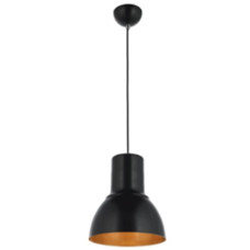 Griestu lampa Kendal 1xE27/230V Melna