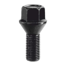 Skrūve M14x1,25x43 17mm Hex 60 (konuss) Melna F43