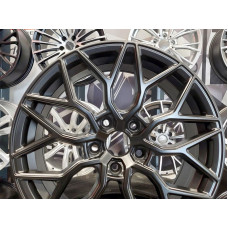 Disks 5x114,3 R17x7,5 B5812 BLHM Melns daļēji pulēts  ET40 73,1mm