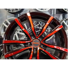 Disks 5x114,3 R18x7,0 MAK Milano Black and Red ET40 76,0mm
