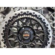 Disks 6x139,7 R17x8,5 Fondmetal Bluster Black Machined Lip ET20 106,1mm (Toyota)