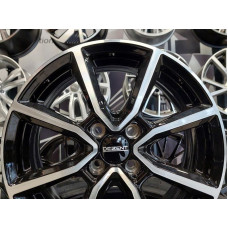 Disks 4x100 R16x6,5 Dezent TN Dark Black polished ET45 60,1mm