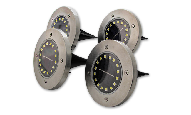 Dārza LED lampa ar saules baterijām