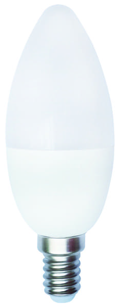 LED spuldze E14 5W C37 PLASTIC