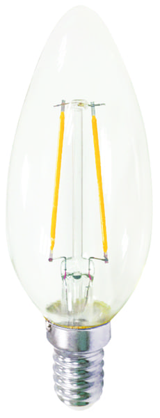 LED Filament spuldze E14 4W C35