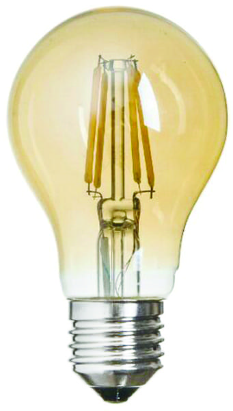 LED spuldze E27 8W A60 Rustic