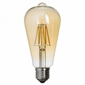 LED spuldze E27 6W ST64 Rustic