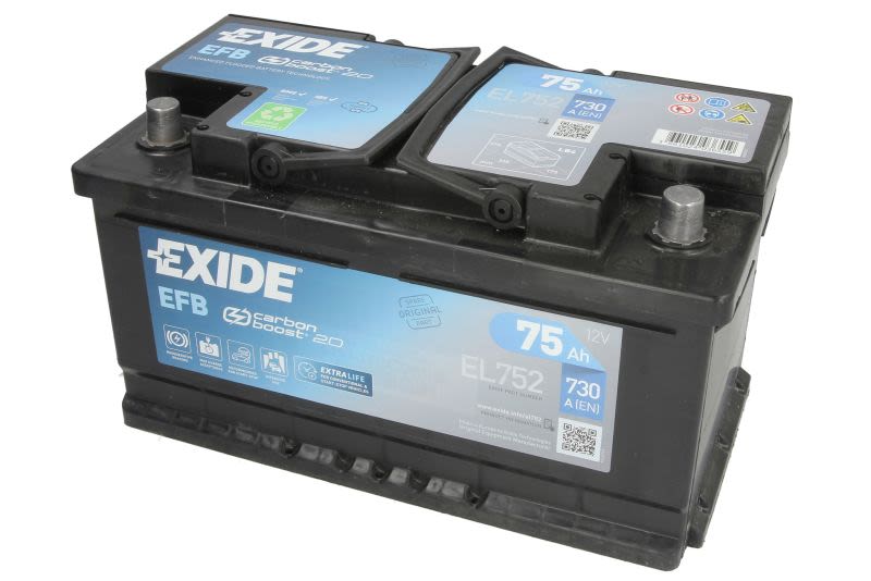Akumulators Exide 75Ah 730A Start&Stop EFB